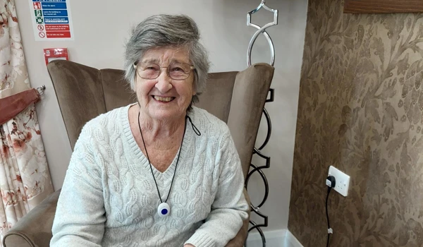 Helen Happy And Smiling Doing A Puzzle
