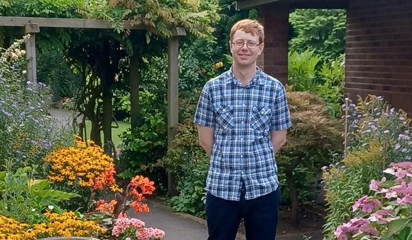 Jordan Standing In The Garden At The Firs