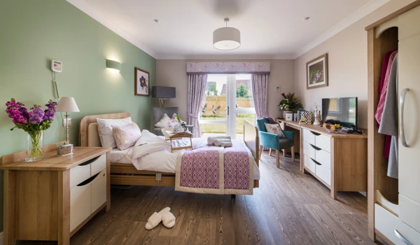 Experience the comfort of home at Speedwell Court, a leading care home in Southampton. Our spacious bedrooms offer a peaceful retreat for our residents.jpg